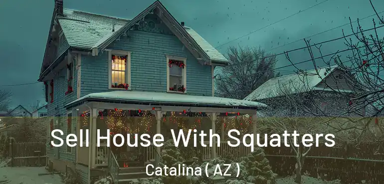  Sell House With Squatters Catalina ( AZ )